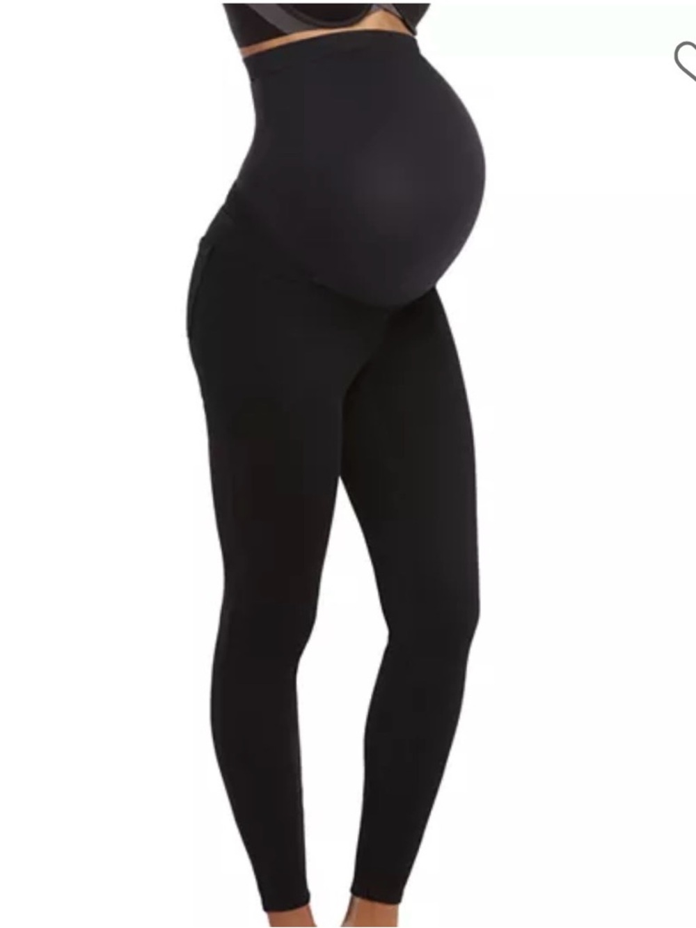 NEW SPANX MATERNITY MAMA ANKLE JEAN-ISH LEGGINGS BLACK Size L